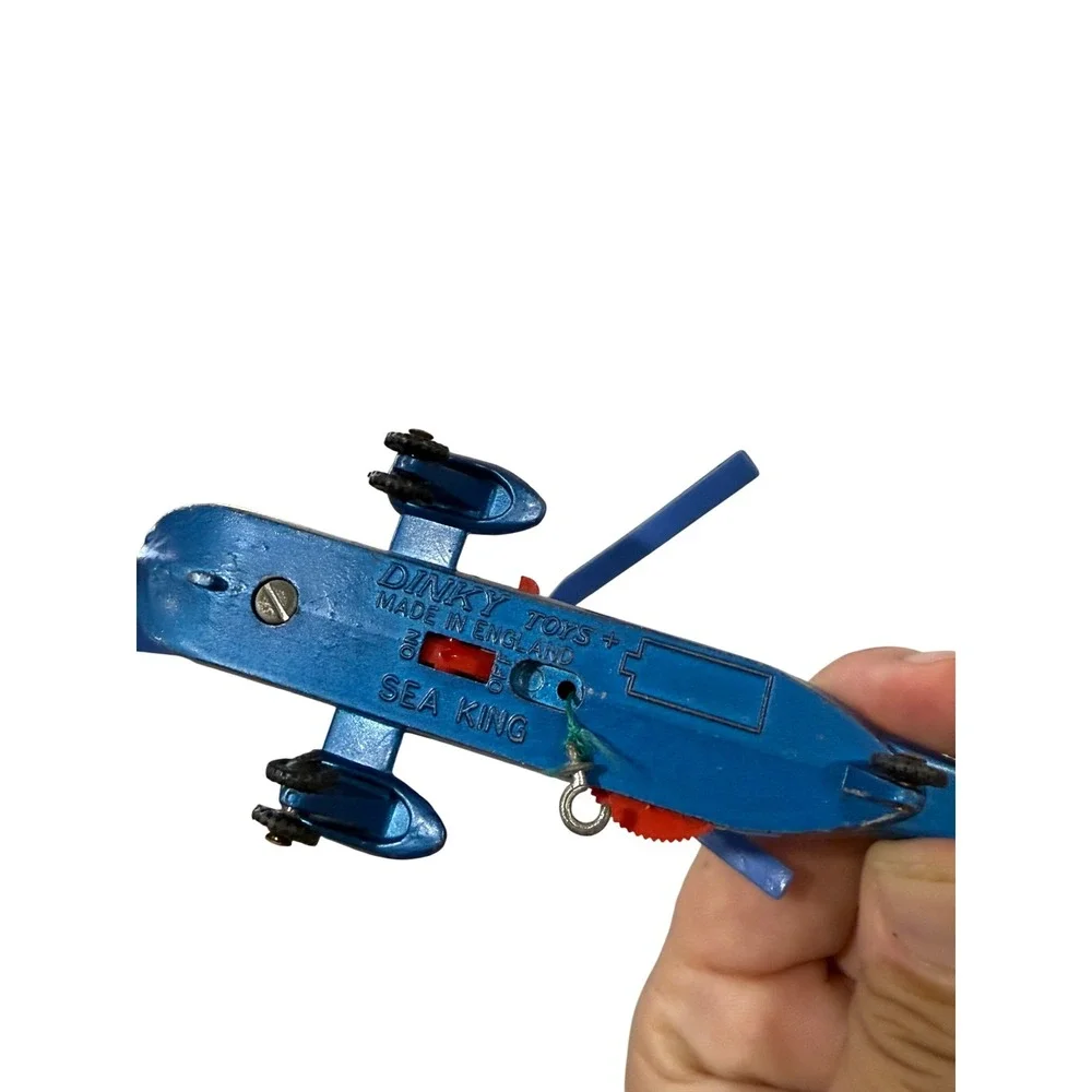 VTG Dinky Toys Sea King Helicopter 619 US Navy Diecast Made in England 7 inch